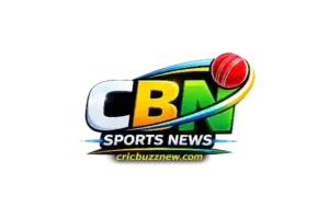 CBN Sports News logo with cricket ball and swoosh design, featuring cricbuzznew.com branding