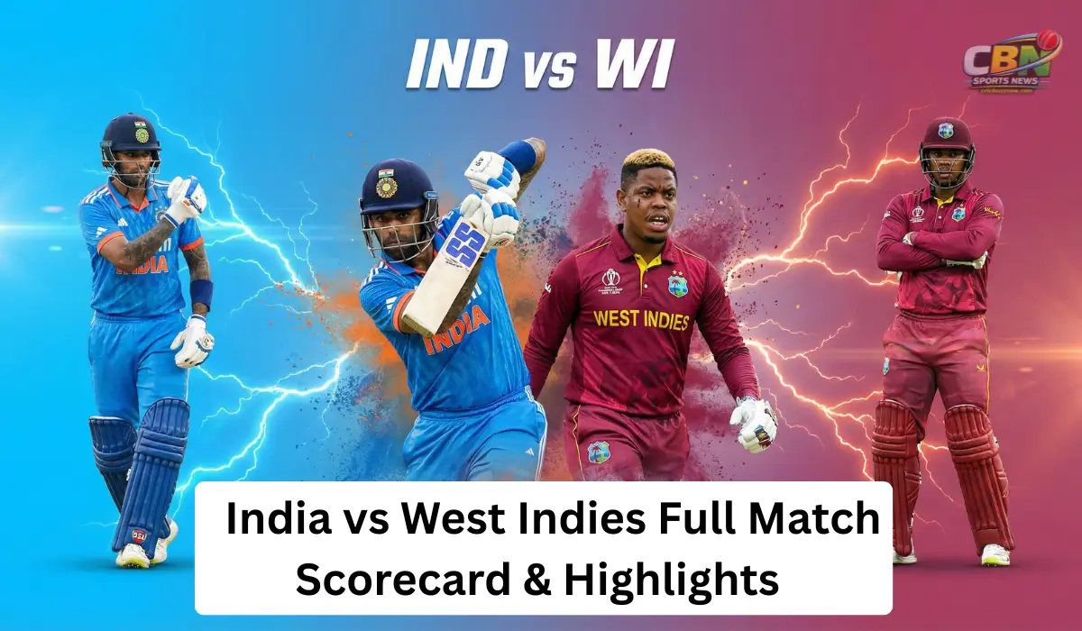  India vs West Indies Full Match Scorecard & Highlights