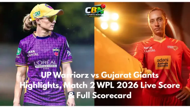 UP Warriorz vs Gujarat Giants highlights, WPL 2026 Match 2, WPL live score, GG vs UPW scorecard, Women's Premier League highlights