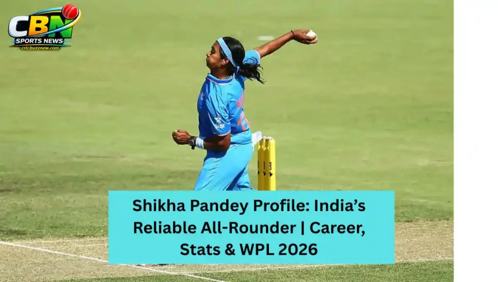 Shikha Pandey profile, Shikha Pandey Indian cricketer, Shikha Pandey WPL 2026, Shikha Pandey UP Warriorz, Shikha Pandey stats